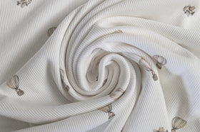 Rippjersey bedruckt fliegende Tiere *Ab 50cm - 0