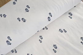 Rippjersey bedruckt Pinguine *Ab 50cm