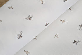 Rippjersey bedruckt Afrika Tiere *Ab 50cm