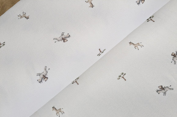 Rippjersey bedruckt Afrika Tiere *Ab 50cm