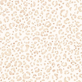 Rippjersey bedruckt Leo beige *Ab 50cm