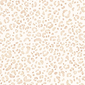 Rippjersey bedruckt Leo beige *Ab 50cm