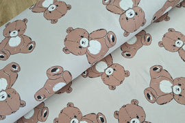 French-Terry beige Bären *Ab 50cm