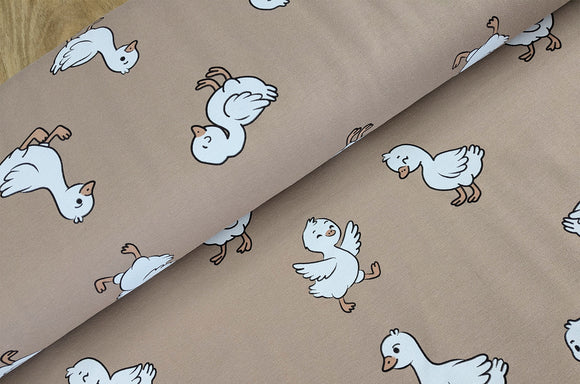 French-Terry Enten beige *Ab 50cm