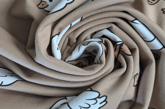 French-Terry Enten beige *Ab 50cm