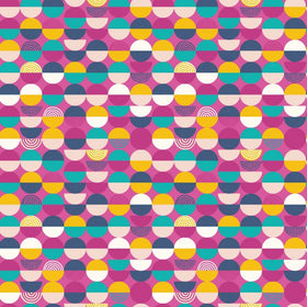 Baumwolle bedruckt Blümchen & Kreise *Ab 50cm - 0