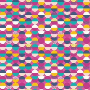 Baumwolle bedruckt Blümchen & Kreise *Ab 50cm - 0