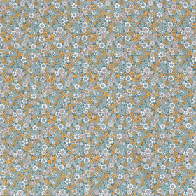 Kaufen 002-seegrun Baumwolle bedruckt Blümchen &amp; Kreise *Ab 50cm