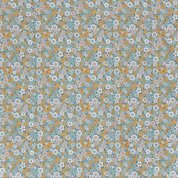 Kaufen 002-seegrun Baumwolle bedruckt Blümchen &amp; Kreise *Ab 50cm