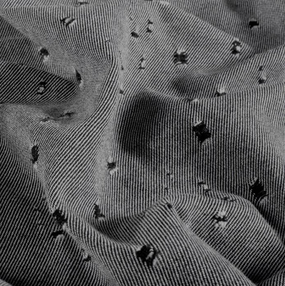 Jeansstoff schwer ausgefranst *Ab 50 cm