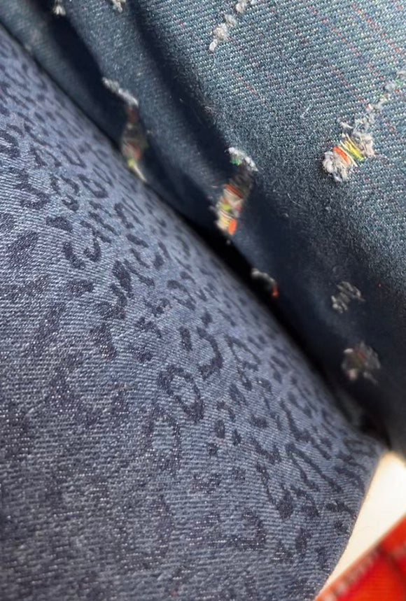 Stretch-Jeansstoff Leo *Ab 50cm