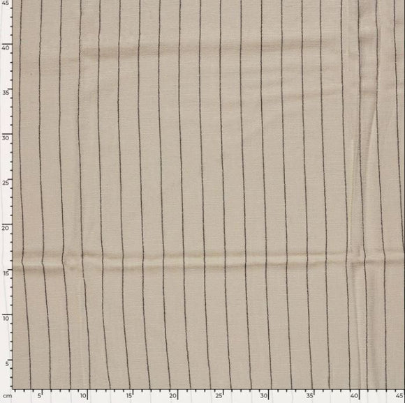 Viskose-Leinen Feinstreifen *Ab 50 cm