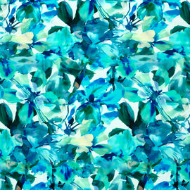 Kaufen 001-blumen-turkis Viskosejersey bedruckt *Ab 50 cm
