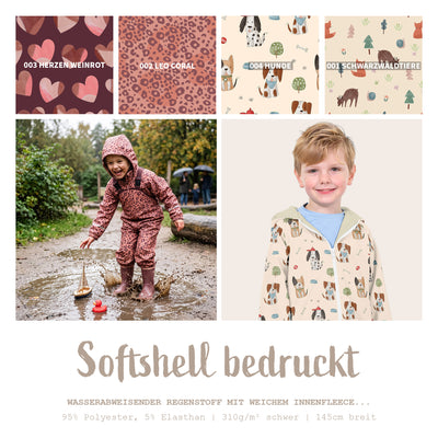 Softshell bedruckt * Ab 50 cm