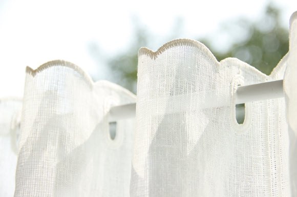 Gardinenstoff Käseleinen Meterware | 30-60cm Höhe *Preiseinheit = 15,5cm