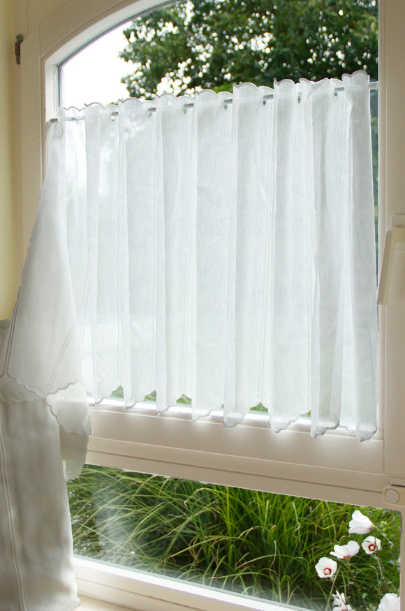 Gardinenstoff Käseleinen Meterware | 30-60cm Höhe *Preiseinheit = 15,5cm