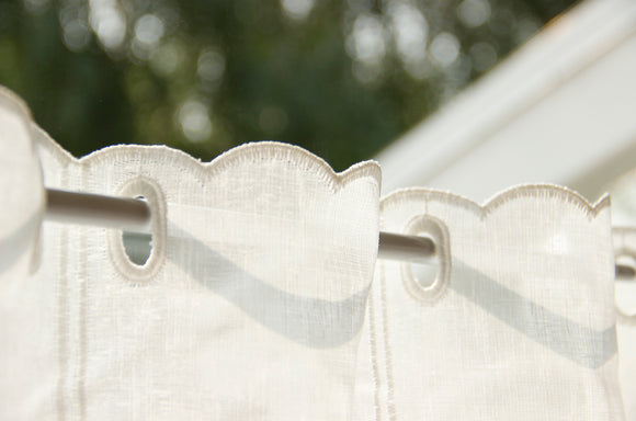 Tissu pour rideaux fromage lin vendu au mètre *À partir de 16cm en répétition