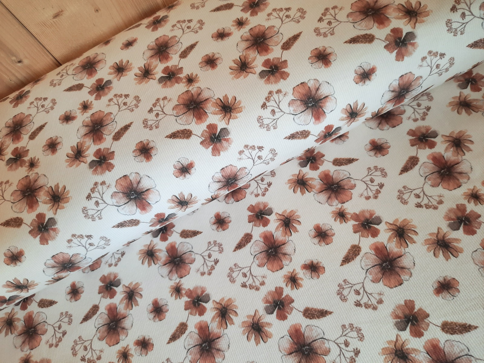 Buy 003-autumn-blossoms Rib jersey printed *From 25 cm