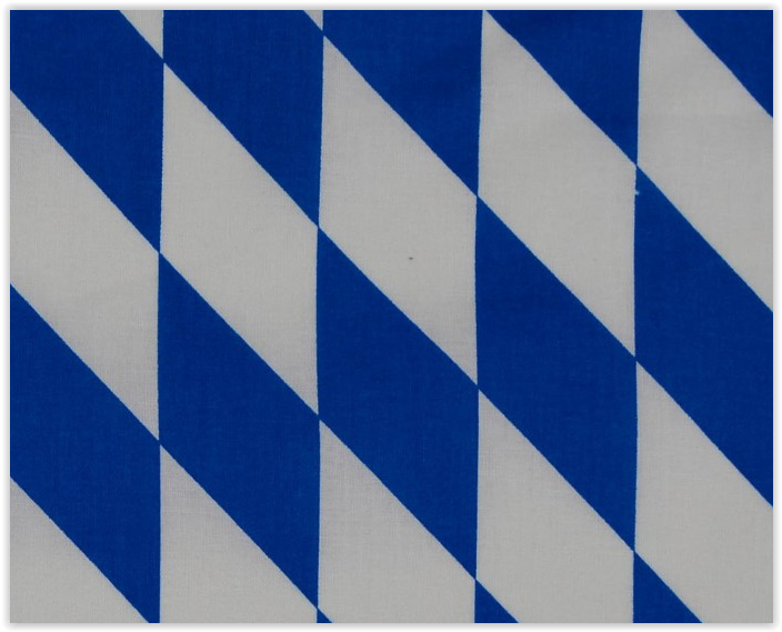 Baumwolldruck bayerische Raute *Ab 50 cm