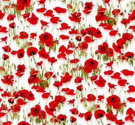 Dekostoff Mohnblumen *Ab 50cm - 0