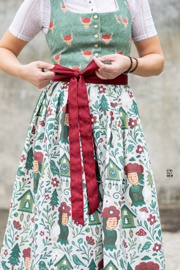 Robuster Baumwoll-Dekostoff Schwarzwaldmädle *Ab 50cm