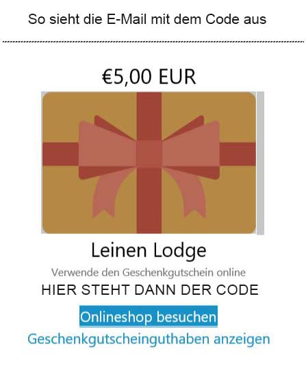 Linen Lodge Gift Voucher
