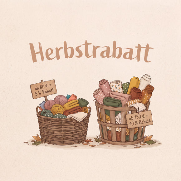 Die Aktion läuft ab sofort bis Samstag, den 31. Oktober 2026 um 23:59 Uhr.Plus: Innerhalb Deutschlands bleibt unser kostenloser Versand ab 60 € natürlich weiterhin aktiv!