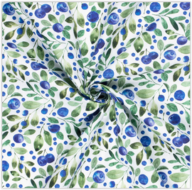 Acheter 003-myrtilles Tissu déco demi fruits de panama *À partir de 50 cm