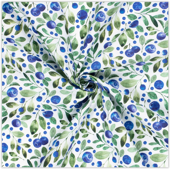 Tissu déco demi fruits de panama *À partir de 50 cm