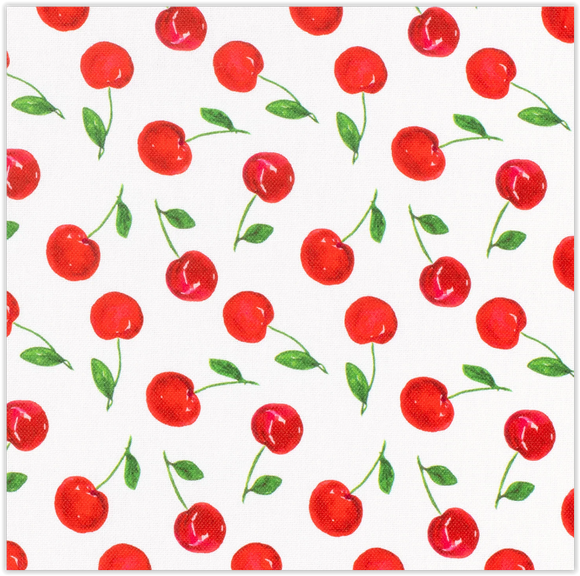 Tissu déco demi fruits de panama *À partir de 50 cm