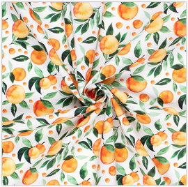 Acheter 001-peche Tissu déco demi fruits de panama *À partir de 50 cm