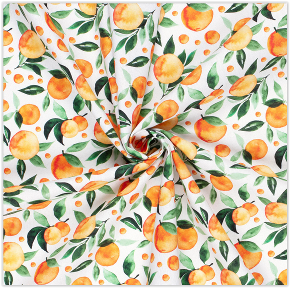 Tissu déco demi fruits de panama *À partir de 50 cm