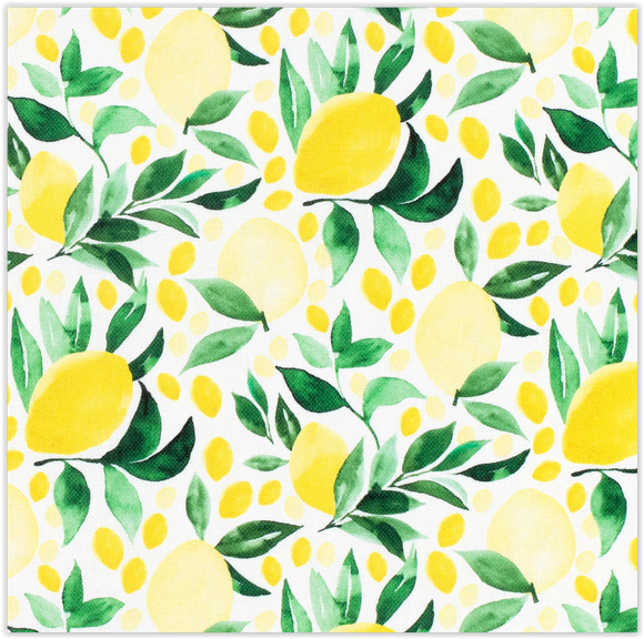 Tissu déco demi fruits de panama *À partir de 50 cm