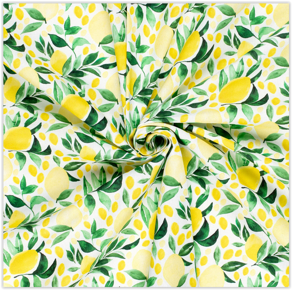 Tissu déco demi fruits de panama *À partir de 50 cm