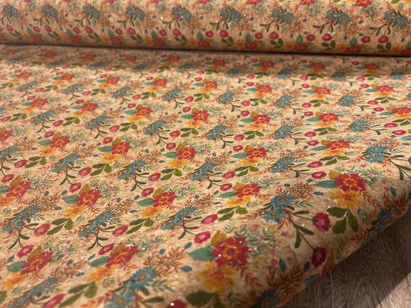 Fleurs en tissu liège *À partir de 50cm