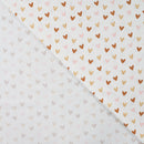 Baumwolljersey Herzen Glitzer creme *Ab 50 cm-3