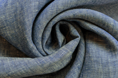 Kaufen 007-jeansblau Leinen meliert * Ab 50 cm