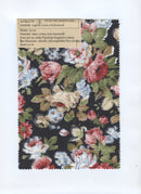 Englischleinen Rosen auf schwarz *Ab 50cm-6