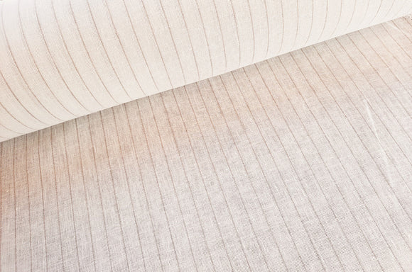 Torchon lin beige-blanc *À partir de 50 cm