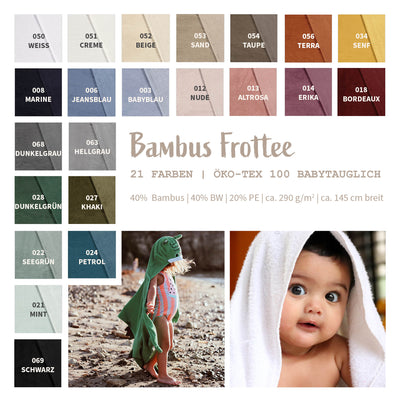 Tissu éponge bambou * A partir de 50 cm