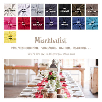 Batist Mischgewebe *Ab 1m