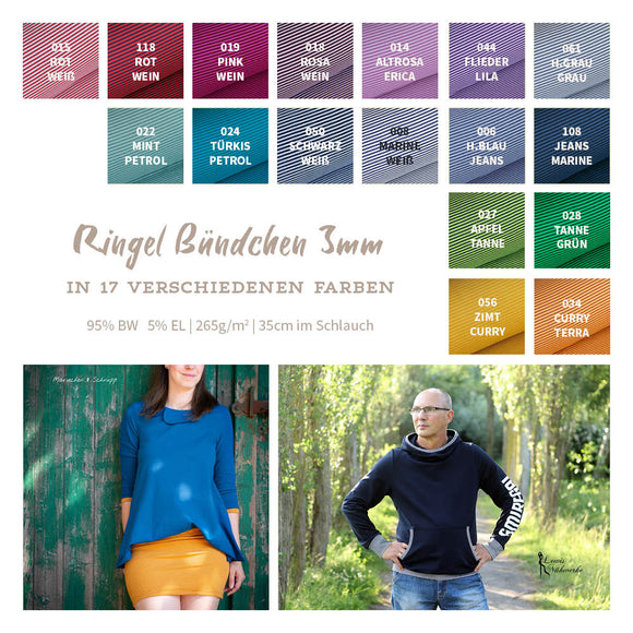 Poignets à anneaux environ 3 mm *À partir de 25 cm