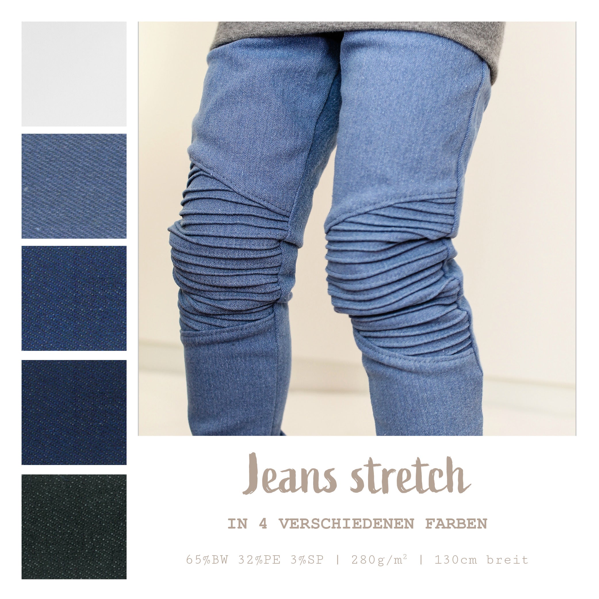 Stretch jeans * From 50 cm