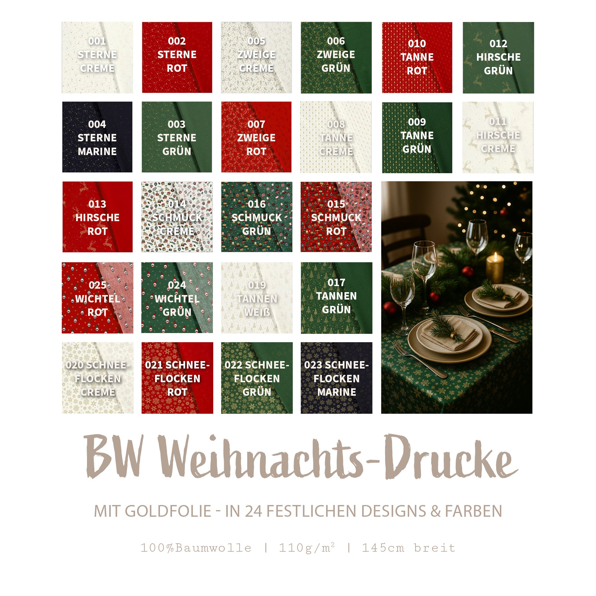 Weihnachtsdrucke * Ab 25 cm