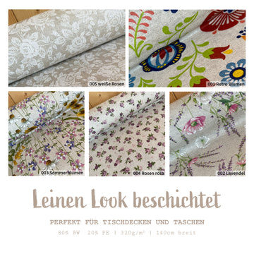 Halbpanama beschichtet | Wasserabweisend * Ab 50 cm