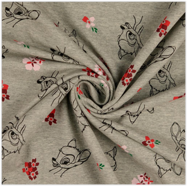 French-Terry Bambi grau *Ab 50 cm
