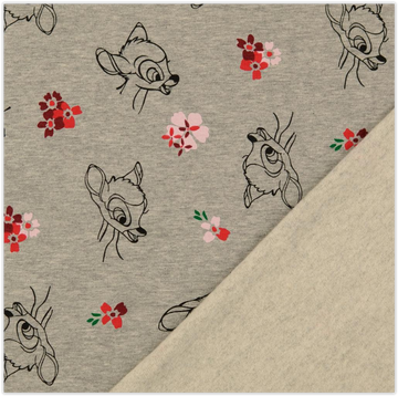 French-Terry Bambi grau *Ab 50 cm - 0