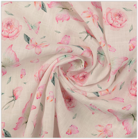 Halbleinen Schmetterling rosa *Ab 50cm