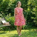 Viskose bedruckt Leo orange pink *Ab 50 cm-2