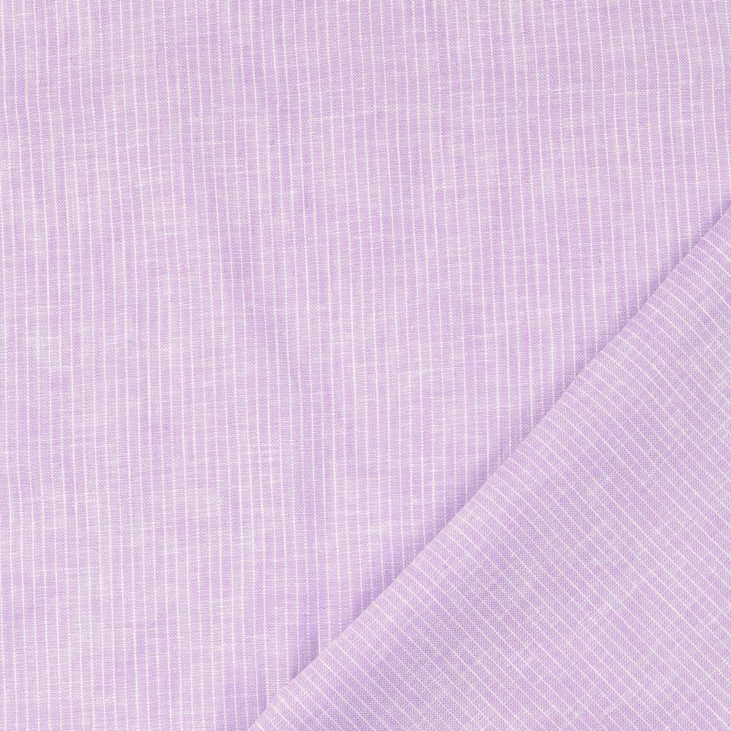 LushFabric Leinenstoff Gestreift – 40% Leinen, 40% Baumwolle, 20% Polyester, 150 Cm Breit, Meterware, Cremefarben Mit Weißen Streifen